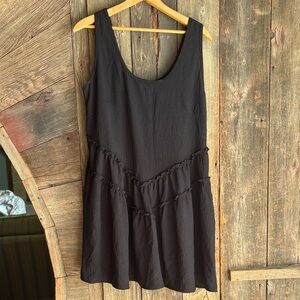 Chic Black Sleeveless Mini Dress